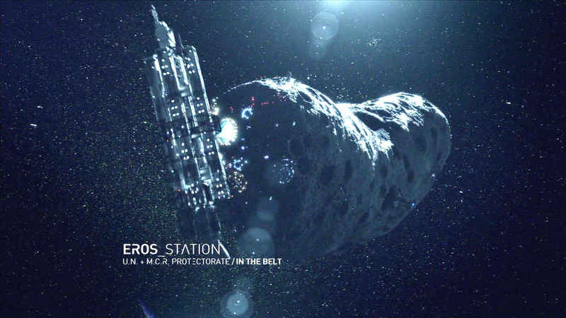 Eros, a near-Earth asteroid that’s been converted into a human colony in The Expanse. Image: Alcon Entertainment